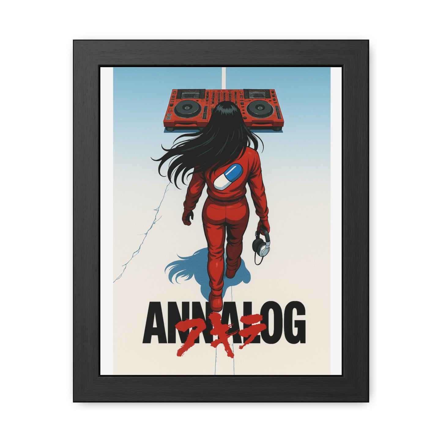Annalog x Kaneda Vertical Framed Poster