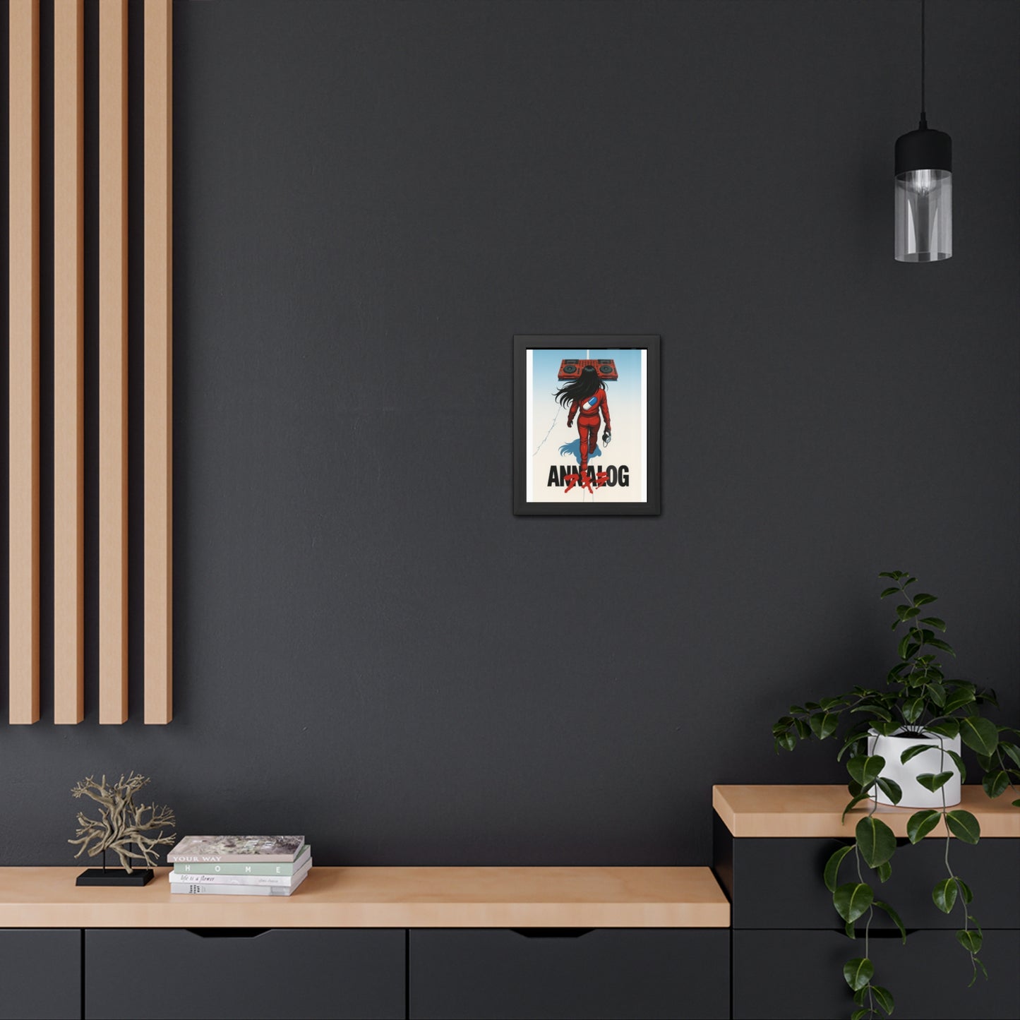 Annalog x Kaneda Vertical Framed Poster