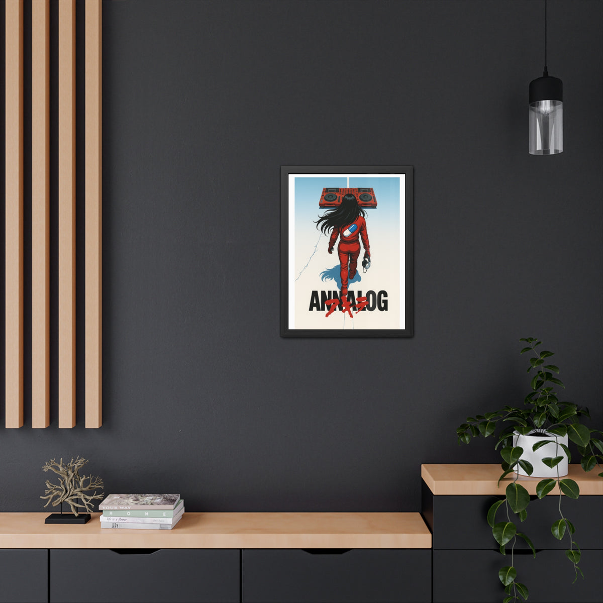 Annalog x Kaneda Vertical Framed Poster