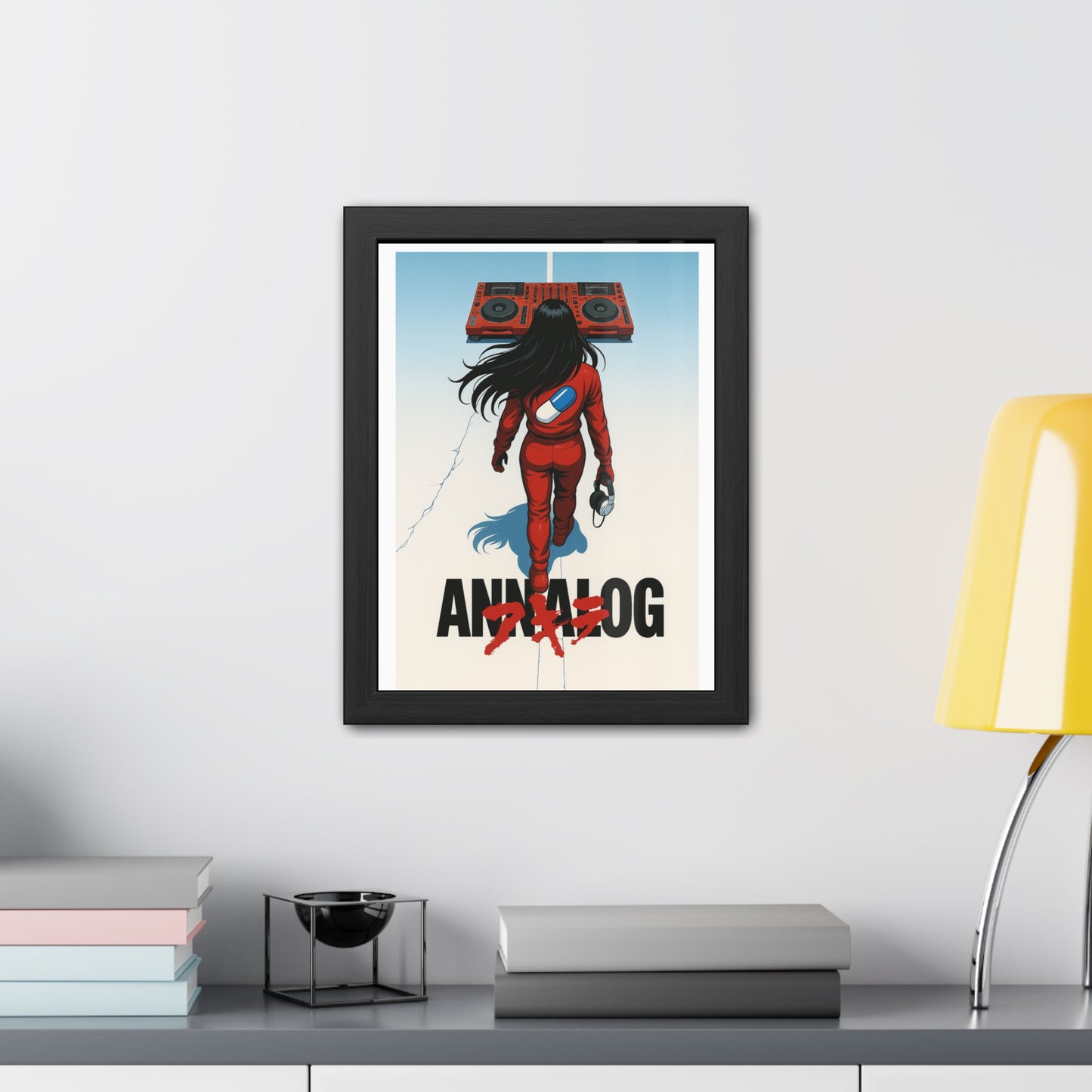 Annalog x Kaneda Vertical Framed Poster