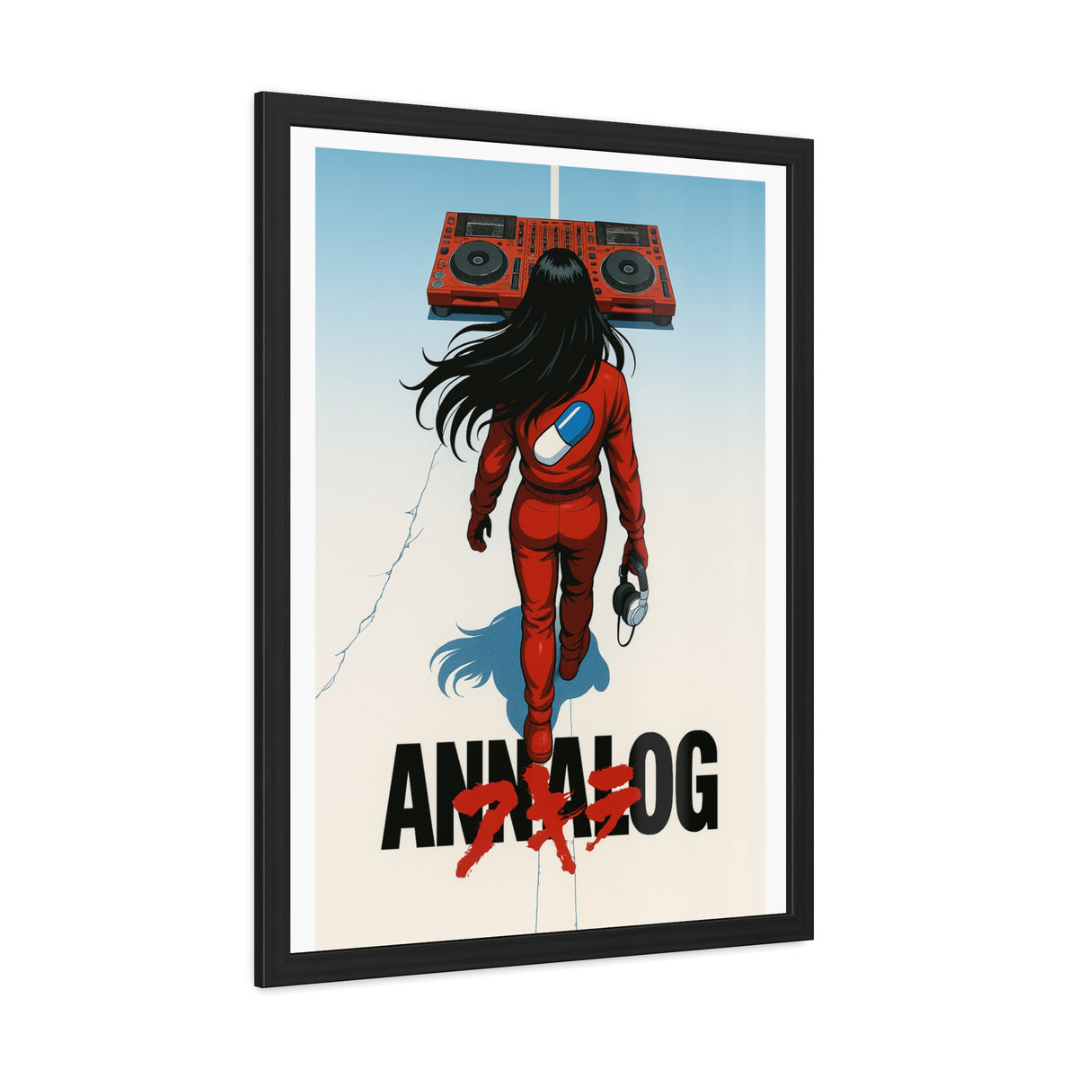 Annalog x Kaneda Vertical Framed Poster
