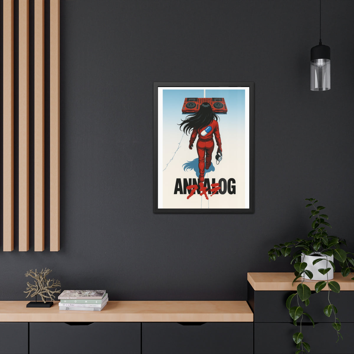 Annalog x Kaneda Vertical Framed Poster