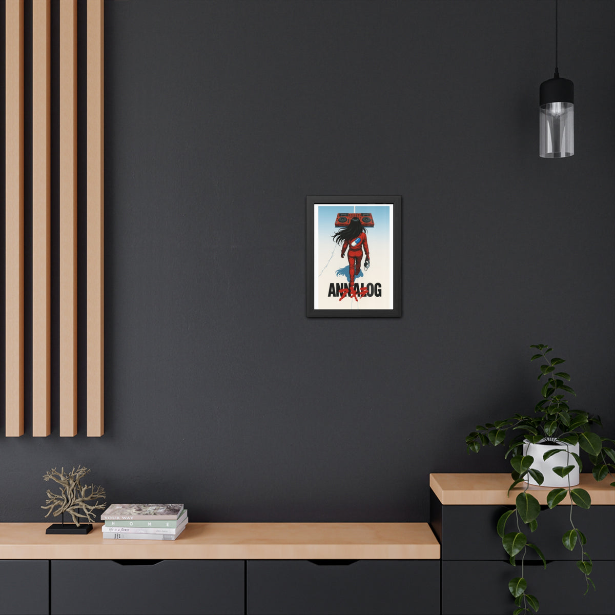 Annalog x Kaneda Vertical Framed Poster