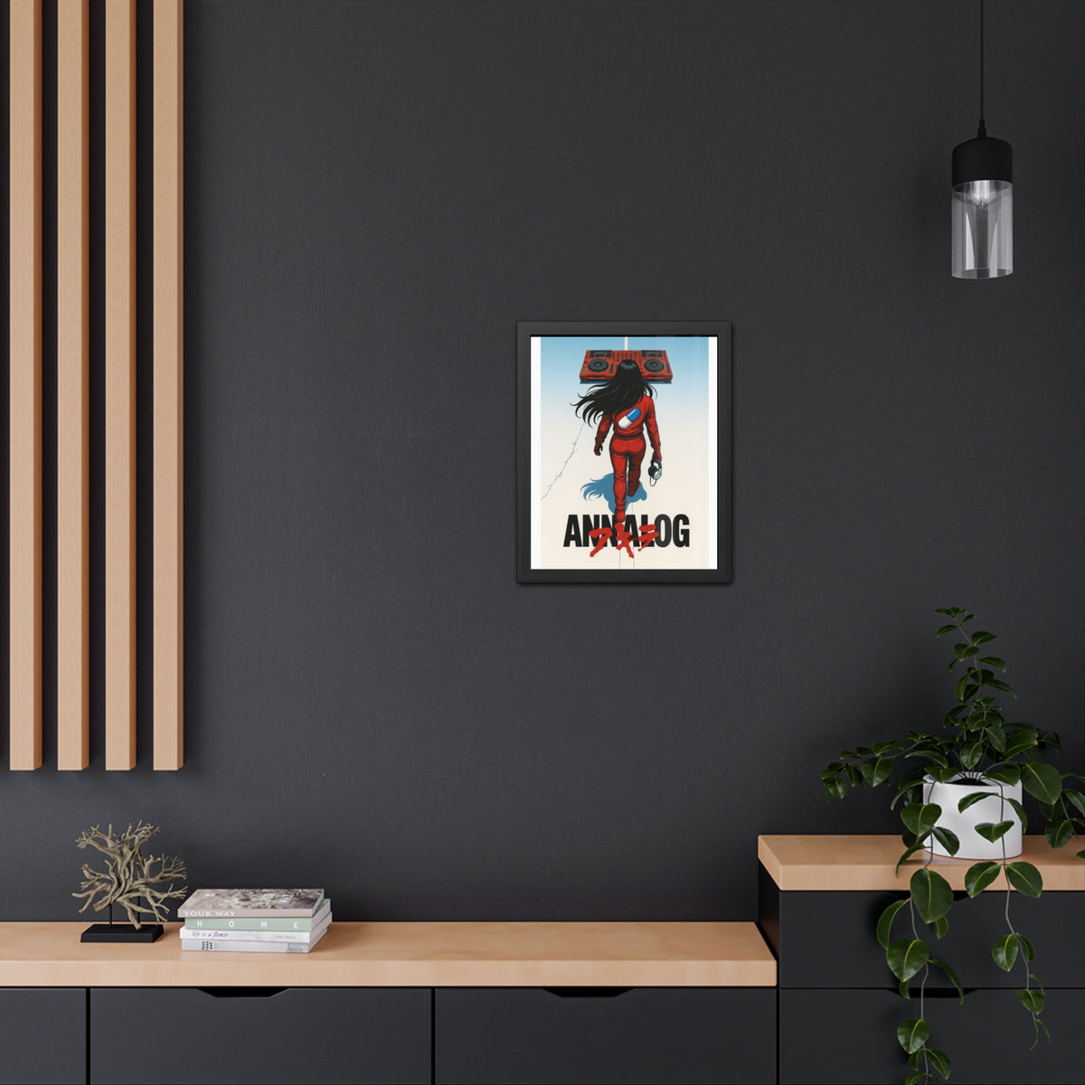 Annalog x Kaneda Vertical Framed Poster