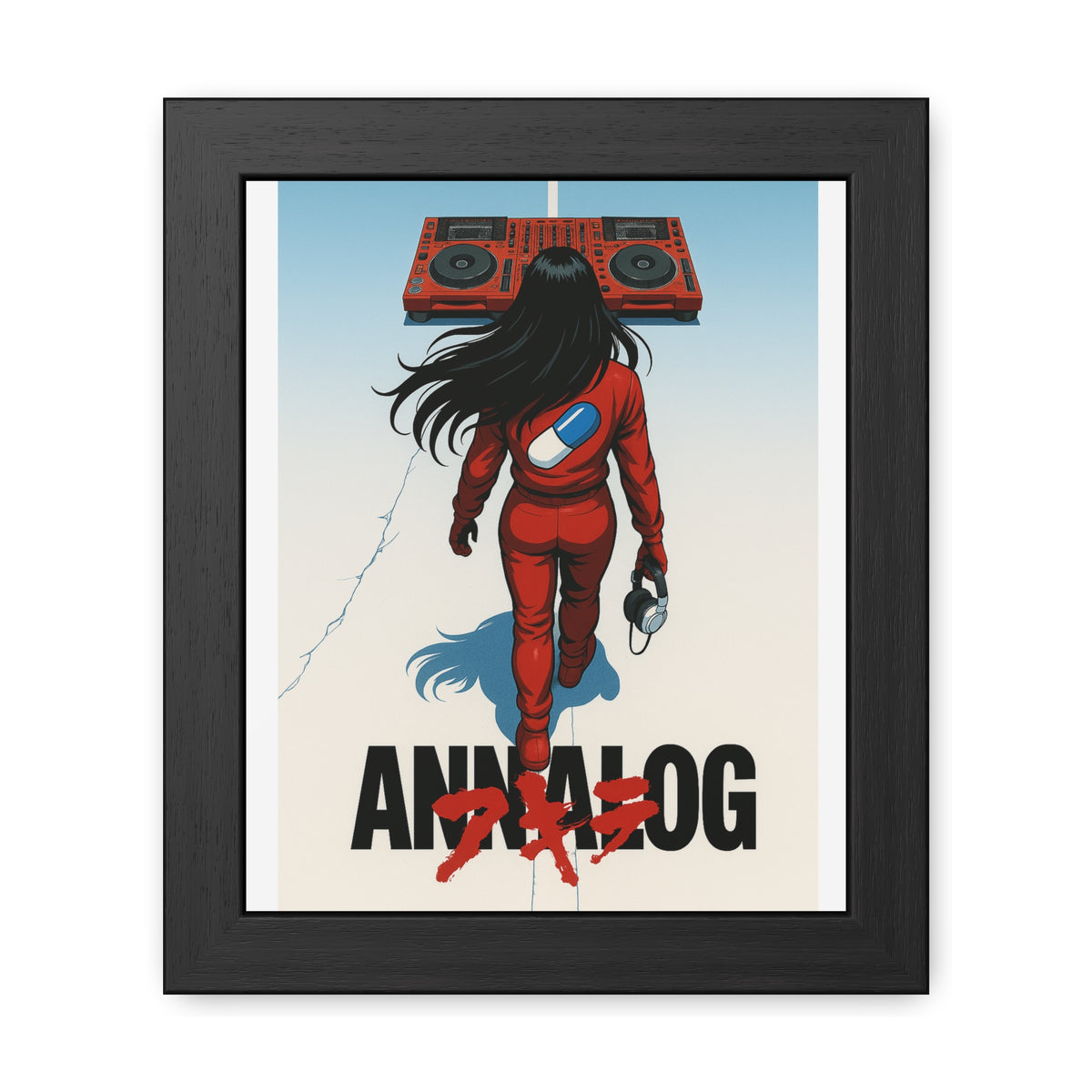 Annalog x Kaneda Vertical Framed Poster