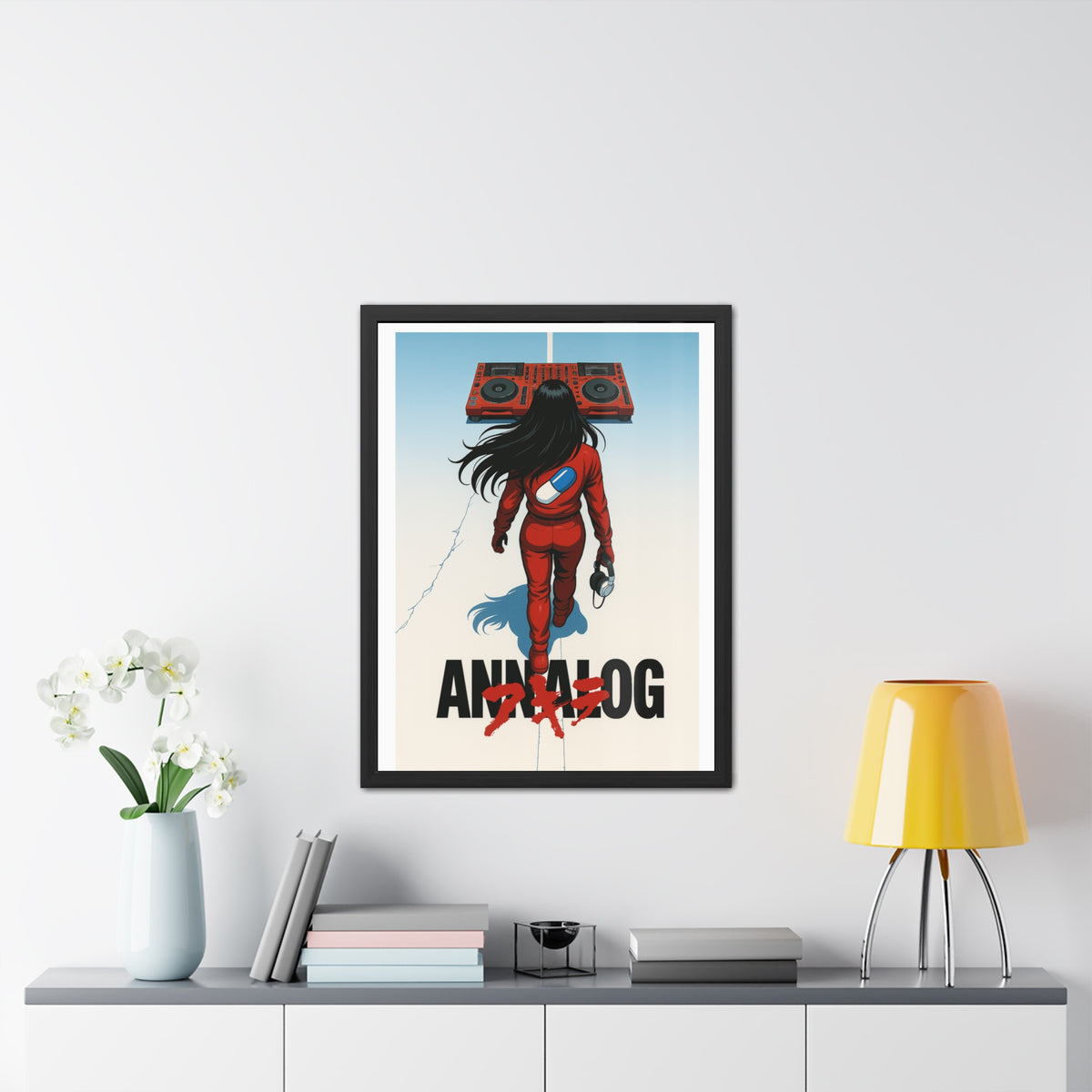 Annalog x Kaneda Vertical Framed Poster