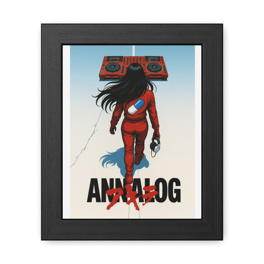 Annalog x Kaneda Vertical Framed Poster