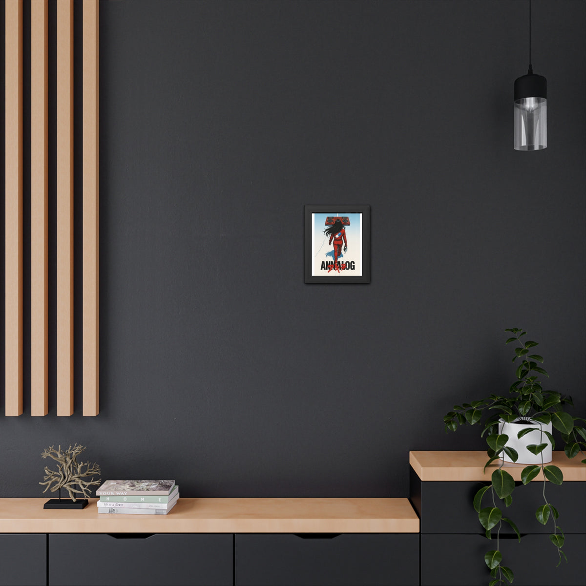 Annalog x Kaneda Vertical Framed Poster