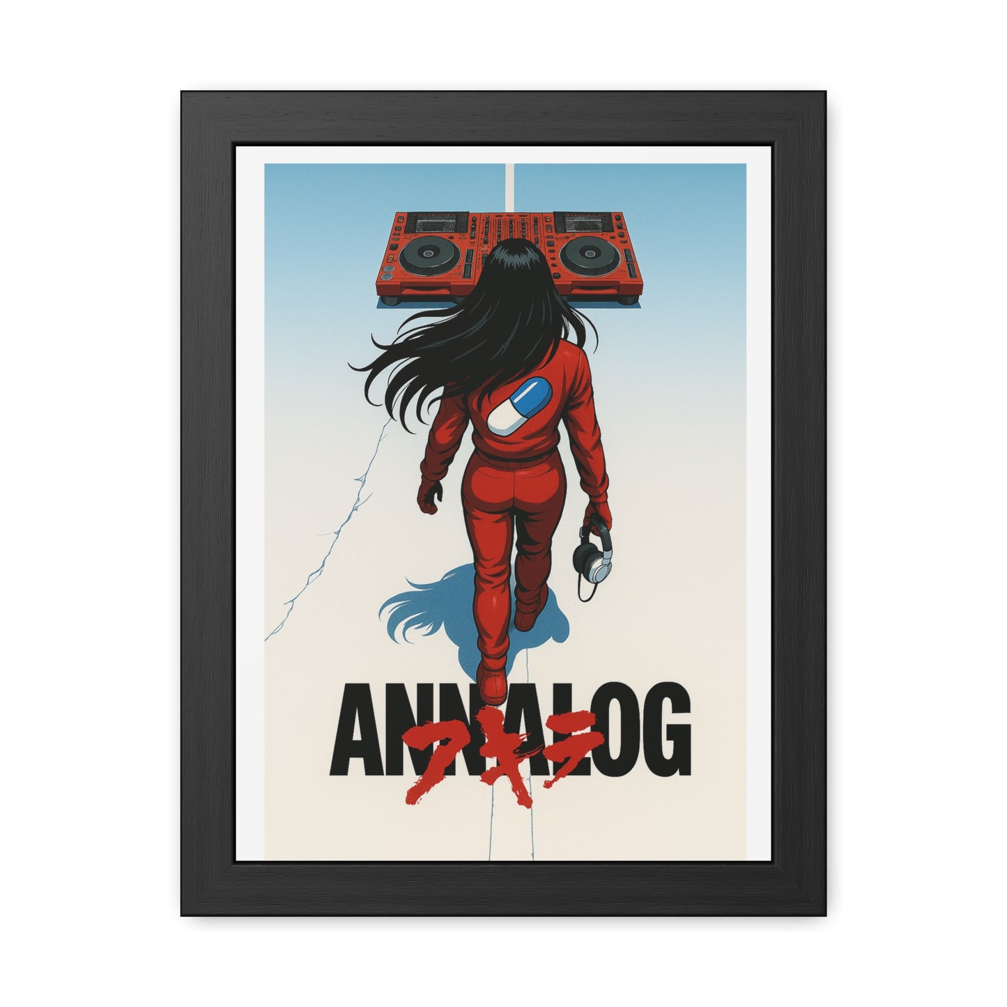 Annalog x Kaneda Vertical Framed Poster