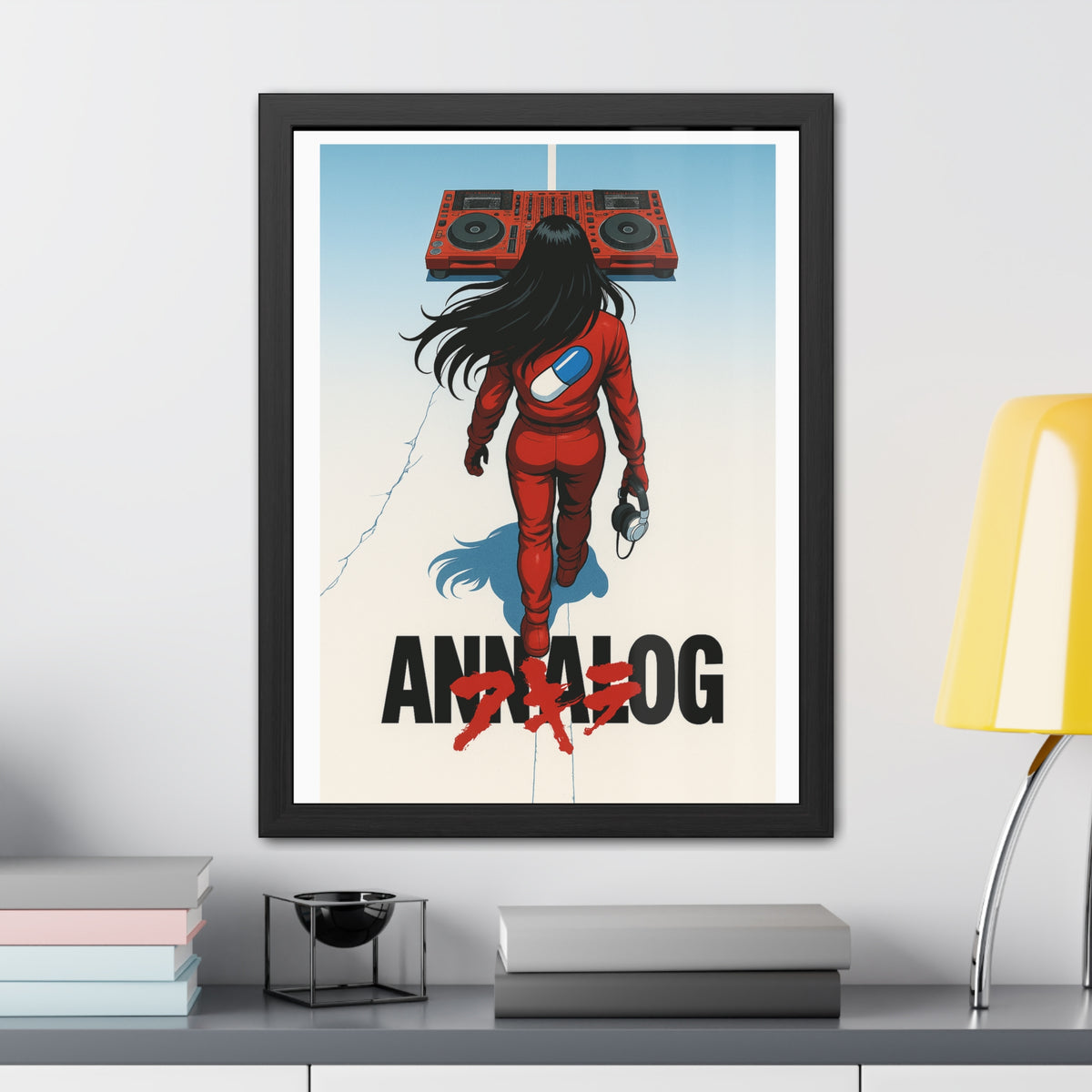 Annalog x Kaneda Vertical Framed Poster