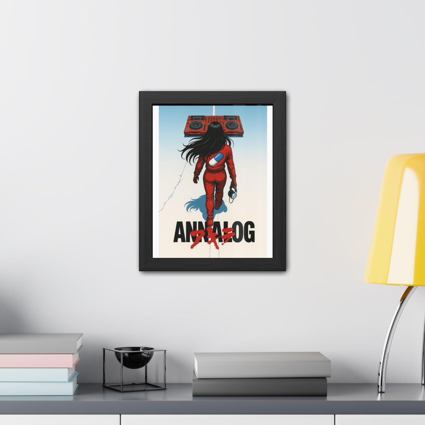 Annalog x Kaneda Vertical Framed Poster