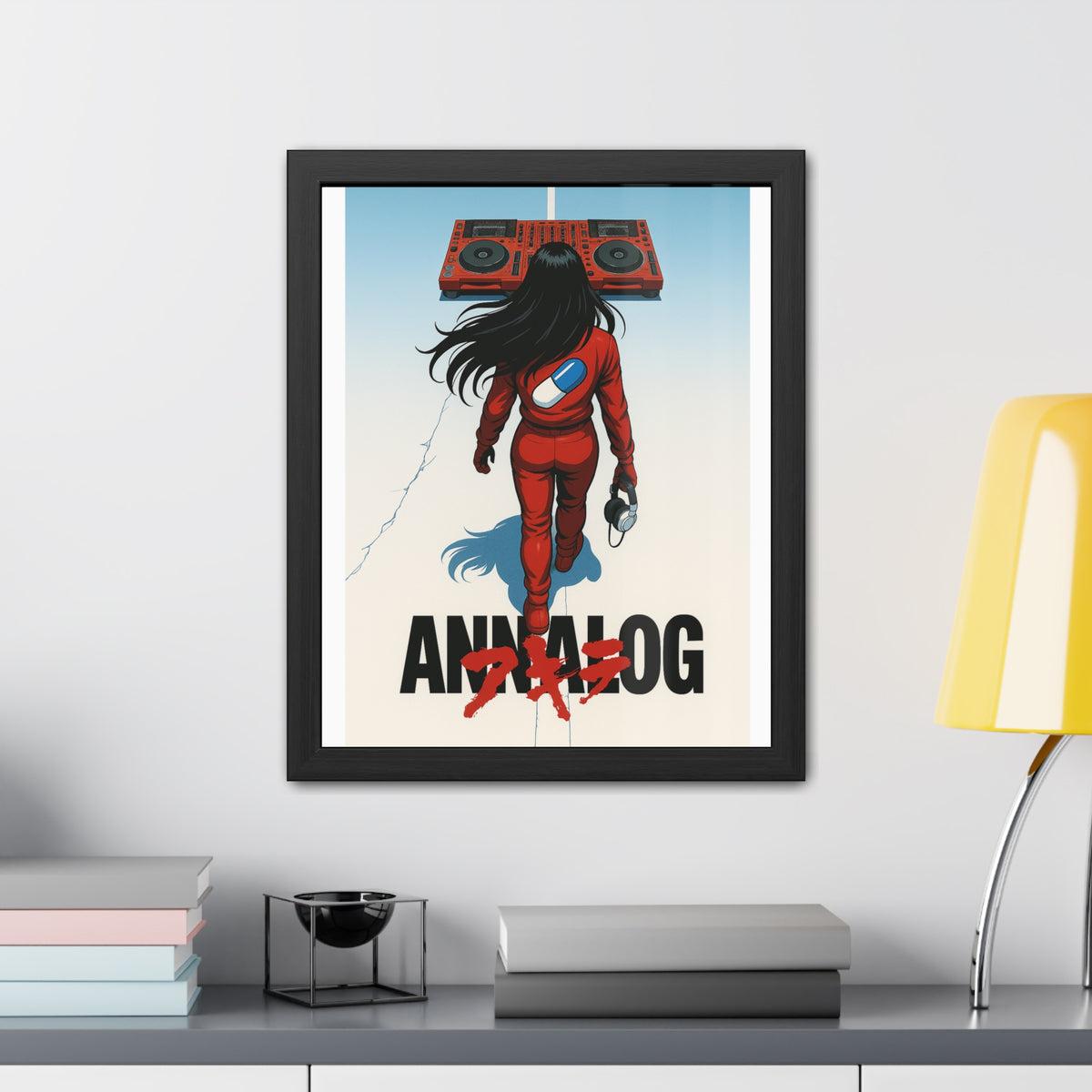 Annalog x Kaneda Vertical Framed Poster