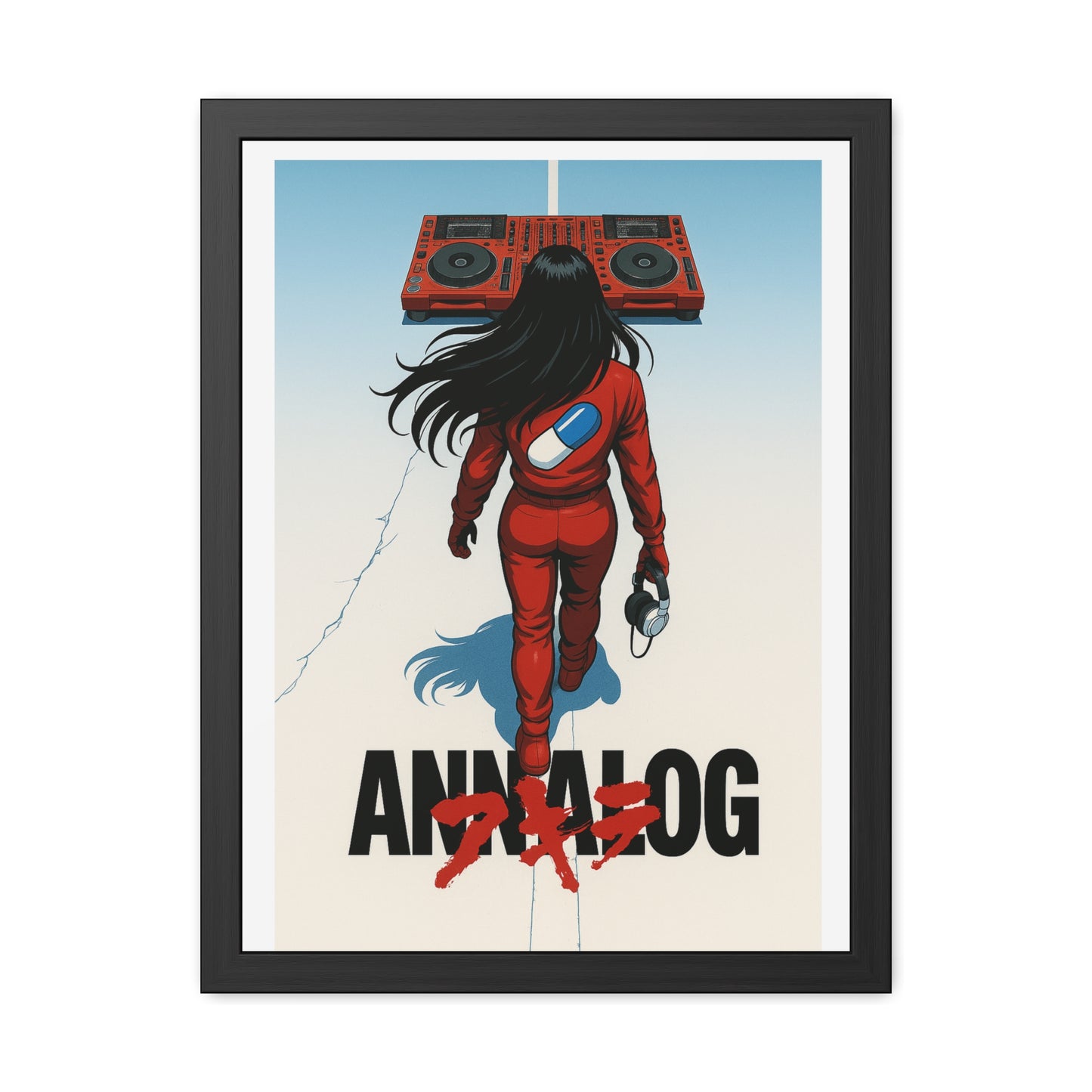 Annalog x Kaneda Vertical Framed Poster